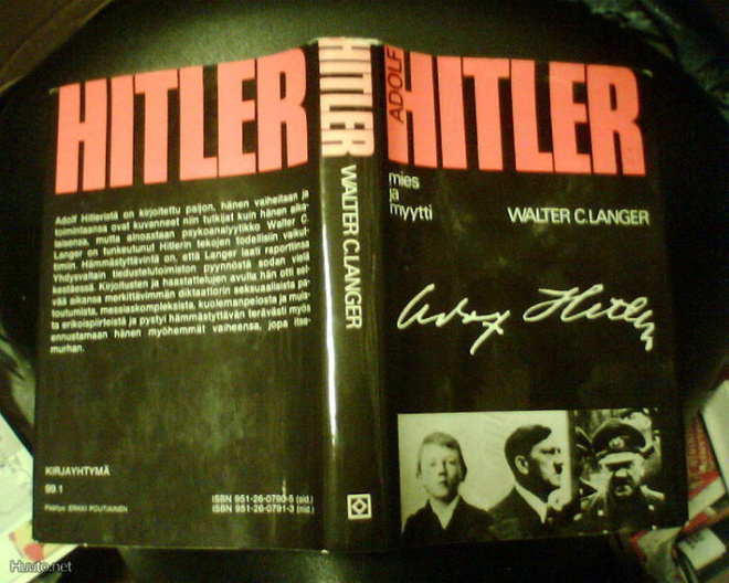 Langer  ADOLF HITLER mies ja myytti ( 1 p. 1973 ) Sis.pk:t