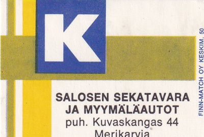 Merikarvia, Salosen sekatavara ja myymäläautot   b609