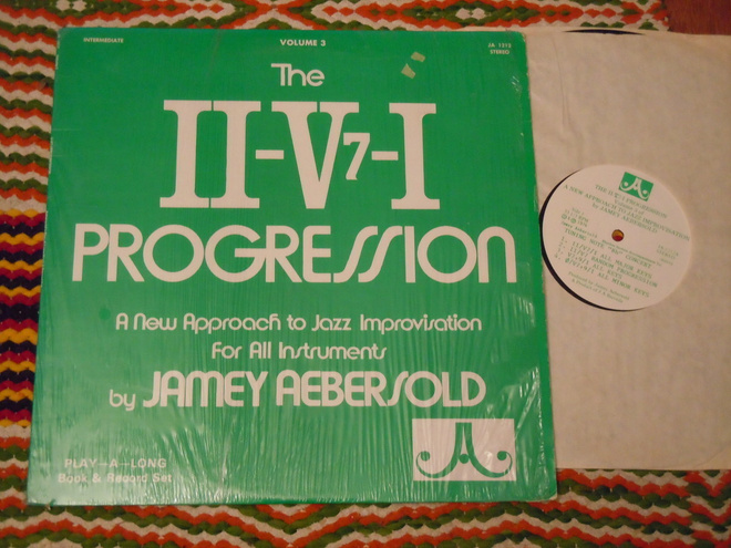 JAMEY AEBERSOLD - The II-V7-I Progress - LP 1974 bop jazz EX