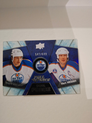 2015-16 UD Full Force Dual Force #DF1 Gretzky / Messier