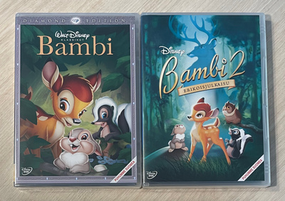 Walt Disney: BAMBI 1&2 (2DVD) suomipuhe (UUSI)
