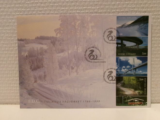FDC- ensipäiväkuori - Tielaitos 15.2.1999
