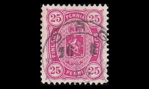 19LB o Leimapaino 25p Borgå 26.8.84 (12½) (1875)
