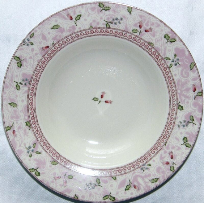 Syvät Ruokalautaset Rose Damask 6 kpl