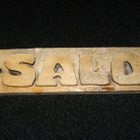 SALO -sukunimikyltti  puuta 5x17cm - pikkukuva 1