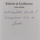 Jouko Rönkä : Käärme ja kyyhkynen (signeerattu) - pikkukuva 3