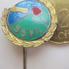 VANHA Merkki SSPL Hopeaa 1953 KAUNIS Numeroitu N 50 - pikkukuva 1