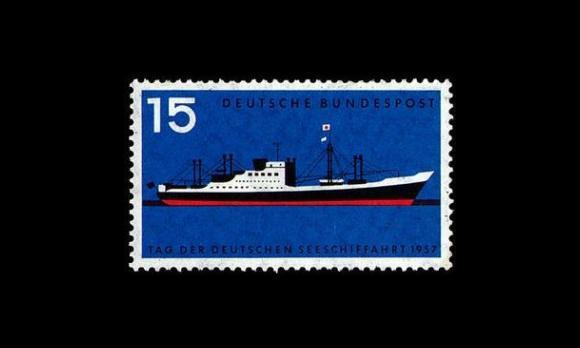 Saksa 257 ** Merenkulun päivä (1957)