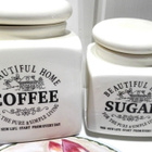 KERAAMISET BEAUTIFUL HOME, COFFEE JA SUGAR - PURKIT - pikkukuva 1