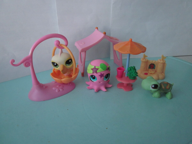 Littlest Pet Shop leikkisetti:figuurit + tarvikkeet