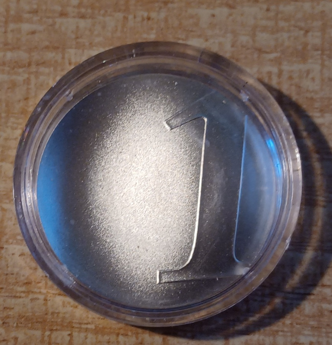 1 Franc 2001 Ranska. KM 1290. Hopea 980. Proof (K)