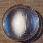 1 Franc 2001 Ranska. KM 1290. Hopea 980. Proof (K) - pikkukuva 1