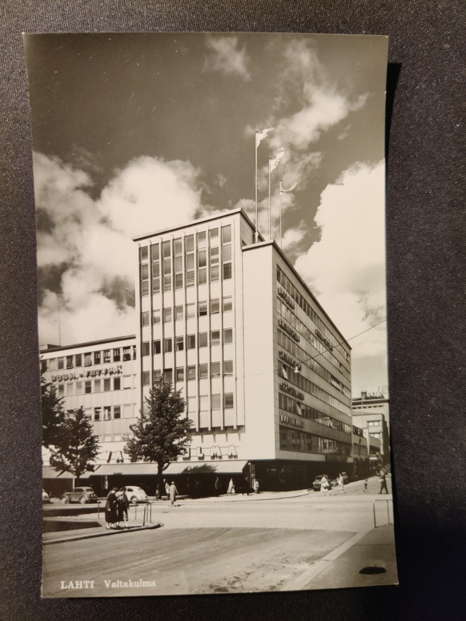 VANHA Postikortti Lahti 1950-l Alkup.Mallikappale