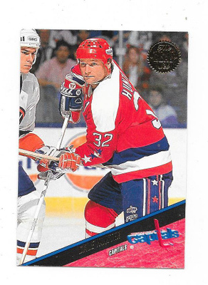 1993-94 LEAF #118 Dale Hunter , Washington Capitals , gooni
