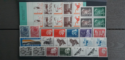 RUOTSI 1960-luku postimerkkejä ** 34 kpl