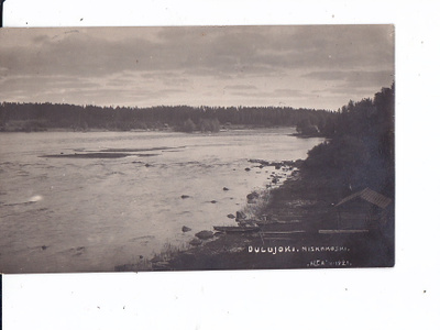 VANHA Postikorrti Oulunjoki 1921