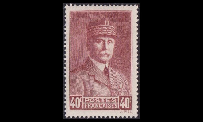 Ranska 502 ** Marsalkka Pétain 40 C (1941)