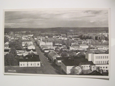 VANHA Postikortti Iisalmi 1950-l Alkup. Mallikappale
