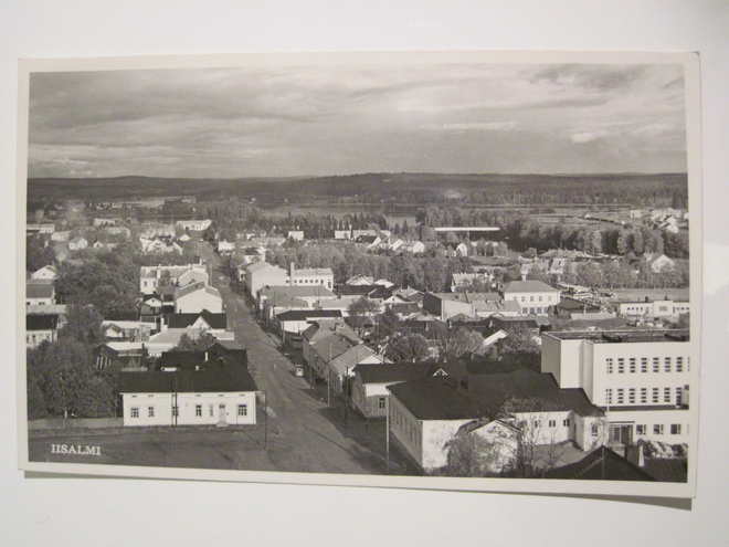 VANHA Postikortti Iisalmi 1950-l Alkup. Mallikappale