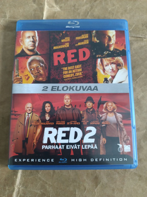 Red sekä Red 2 (Bluray) (2 levyä)