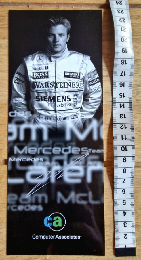 Kimi Räikkönen mainoskortti/ fanikortti
