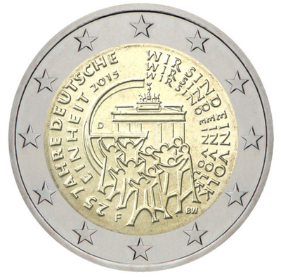 ** SAKSA 2€ 2015 Yhtenäinen Saksa pillerissä **