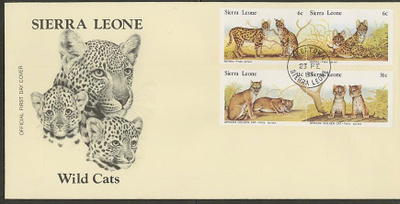Sierra Leone 1981 Wild Cats osoitteeton kuori