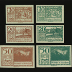 Itävalta Notgeld 2x10, 2x20, 2x50 Heller, Mondsee 1920 - pikkukuva 1
