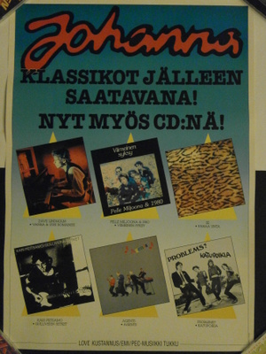 JOHANNA KLASSIKOT,Pelle,Problems?,Agents..PROMOPOSTER,HIENO!