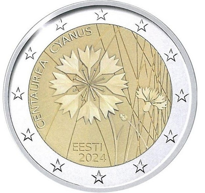 ** VIRO 2€ 2024 Ruiskaunokki pillerissä **