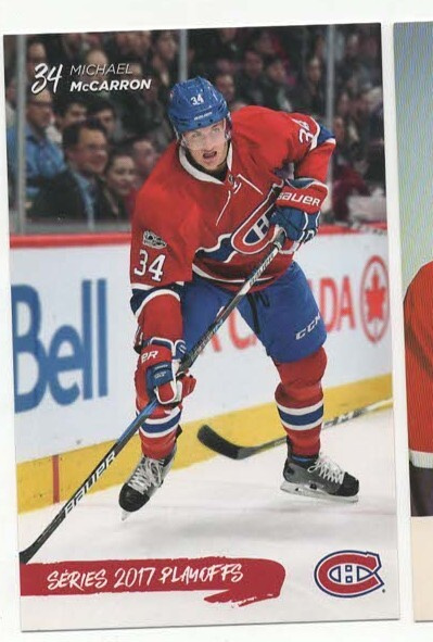 Michael McCarron 16-17 Montreal Canadiens Team Issue Playoff