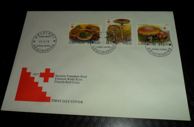 FDC LaPe 829-831 PUNAINEN RISTI 1978