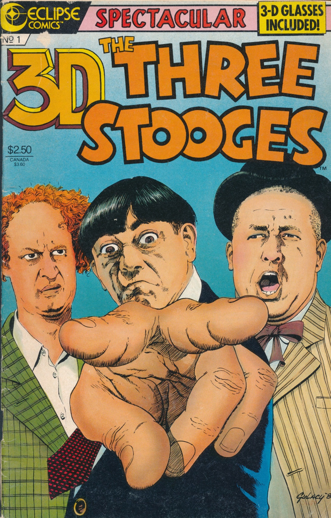 THE 3D THREE STOOGES Eclipse #1 (1983) 3D-klasit mukana