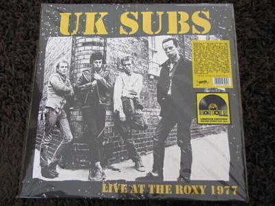 UK Subs live at the roxy 1977 lp soittamaton RSD 2024 italia