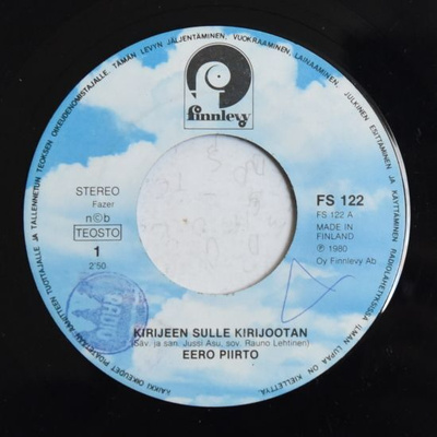 Single: Piirto, Eero - Kirijeen sulle kirijootan / Eron ...