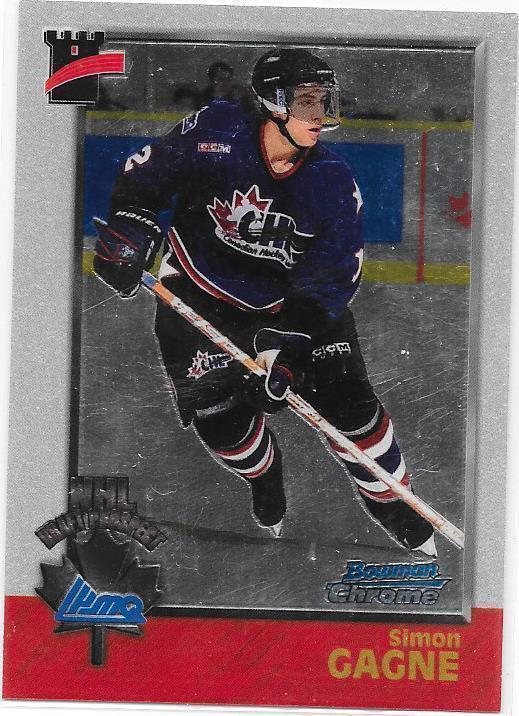 1998 Bowman Chrome #128 Simon Gagne Quebec Remparts