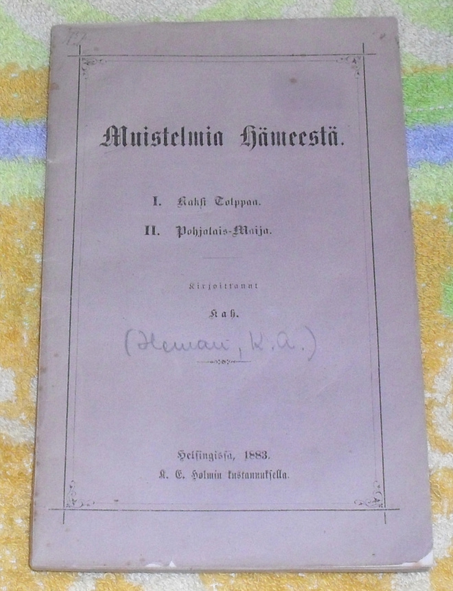 Muistelmia Hämeestä