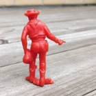 Louis Marx & Co cowboy kultasäkki kädessä 6cm (harvinainen) - pikkukuva 2
