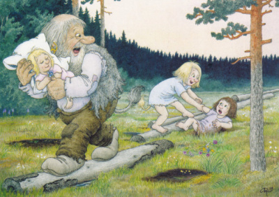 Rolf Lidberg: Peikkotyttö putoaa suohon