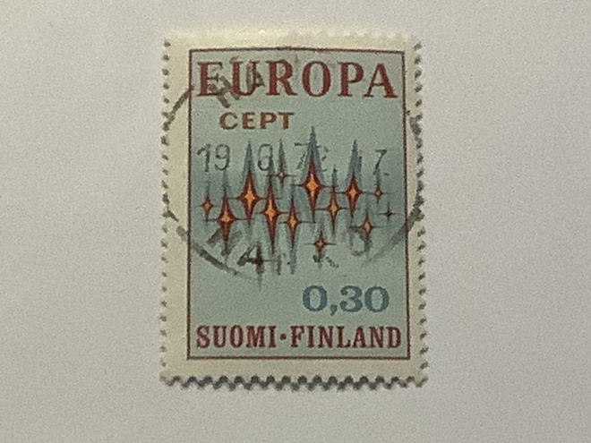 700 / 1972 Europa- Cept 1/2 o leimattu