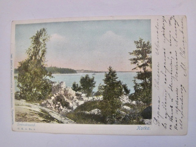 VANHA Postikortti Kotka 1901