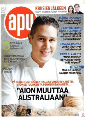 Apu n:o 11 2014 Tomi Björck. Märta Tikkanen. Mikko Äijö.
