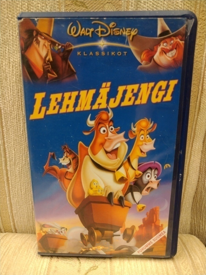 Lehmäjengi VHS-kasetti. Walt Disney
