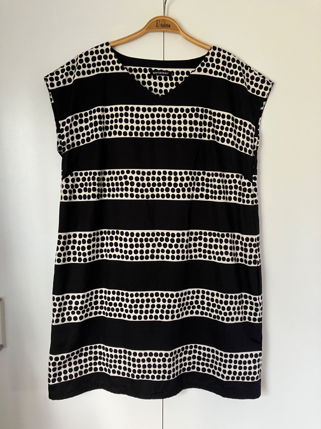 Marimekko uusi XL/ 44 mekko ponnari raitaponi