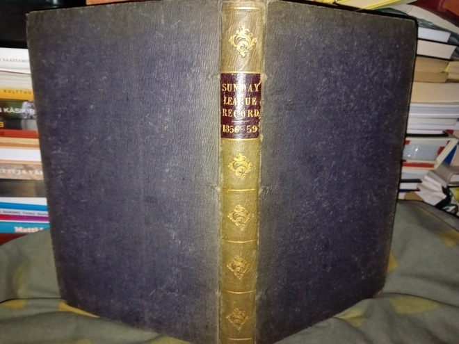 National Sunday League Record 1856-1859 vuosikerrat