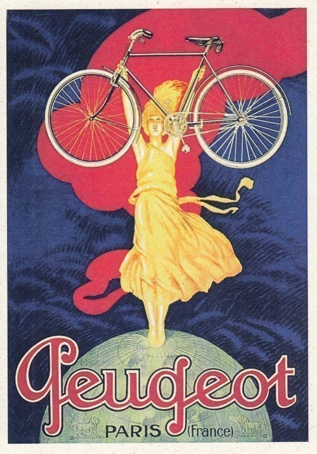 Polkupyörät Peugeot (postikortti)