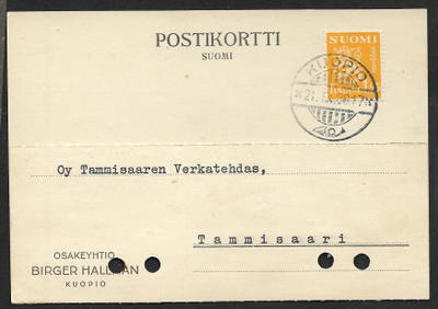 Postil. - Yl.m. 1,25 (LAPE 177) Kuopio 21.9.1936