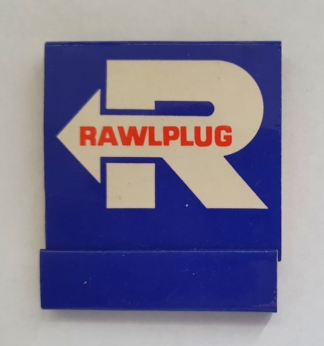 Rawlplug – täysi tulitikkuaski 70-luvulta