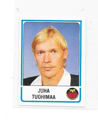 86-87 Elitserien Panini #173 Juha Tuohimaa Luleå HF, Kärpät