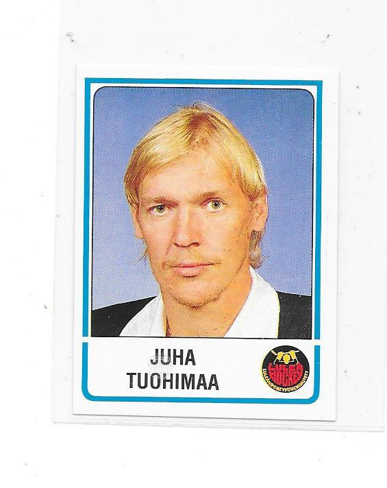 86-87 Elitserien Panini #173 Juha Tuohimaa Luleå HF, Kärpät
